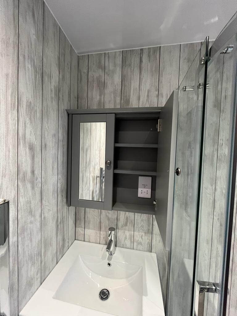 Bathroom tiling and plumbing
